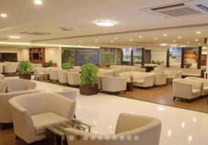 モルディブのマレ空港にある国内線ラウンジのmooninaa-lounge